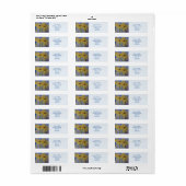 Summer Yellow Sunflower Return Address Label (Full Sheet)