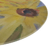 Summer Yellow Sunflower Snijplank (Hoek)