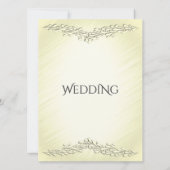 Summer Yellow Wedding Invitation Kaart (Achterkant)
