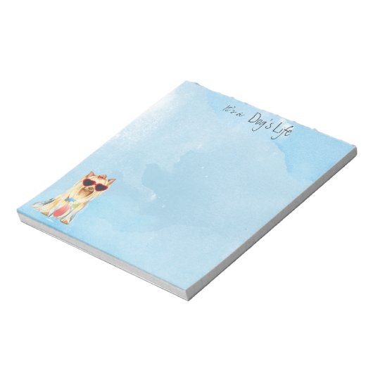 Summer Yorkie Notitieblok (Gedraaid)
