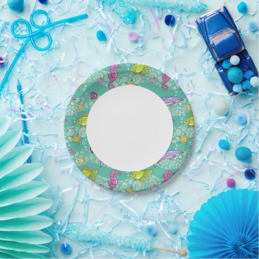 Summer Zee Pattern Papieren Bordje (Feest)