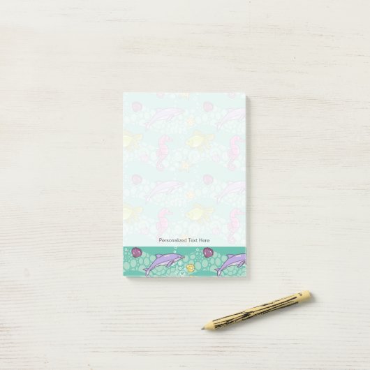 Summer Zee Pattern Post-it® Notes (Op bureau)