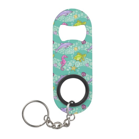 Summer Zee Pattern Sleutelhanger Flessenopener (Voorkant)