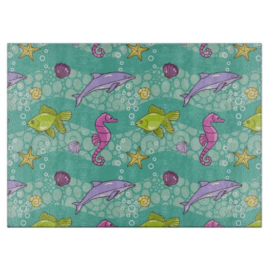 Summer Zee Pattern Snijplank (Voorkant)