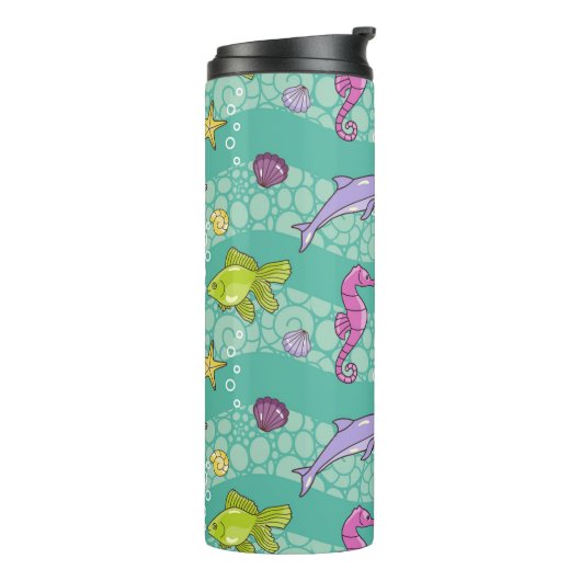 Summer Zee Pattern Thermosbeker (Gedraaid links)