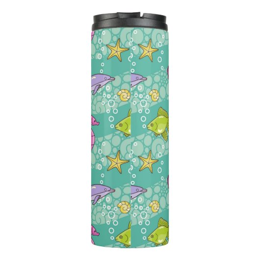 Summer Zee Pattern Thermosbeker (Achterkant)