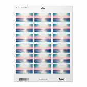 Summer Zee Sunset Tropical Beach Foto Etiket (Full Sheet)