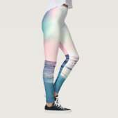 Summer Zee Sunset Tropical Beach Foto Leggings (Rechts)
