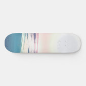 Summer Zee Sunset Tropical Beach Foto Skateboard (Horizontaal)