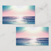 Summer Zee Sunset Tropical Beach Foto Visitekaartje (Voorkant / Achterkant)