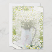 Summerfield Daisies Chamomile Flower Wedding Kaart (Achterkant)