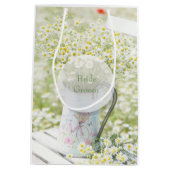 Summerfield Daisies Daisy Chamomile Flower Wedding Medium Cadeauzakje (Achterkant)