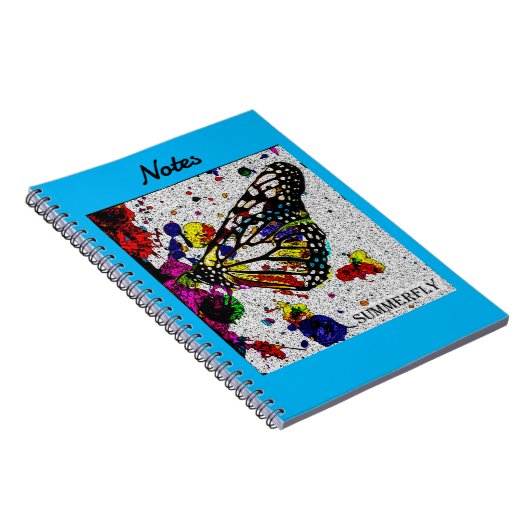 Summerfly Note Livre Arrière - plan bleu (Côté Droit)