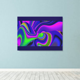 Summerrainboeg, Abstracte 3D Rainbowart Canvas Afdruk