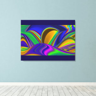 Summerrainboeg, Abstracte 3D Rainbowart Canvas Afdruk