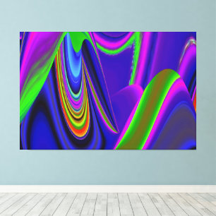 Summerrainboeg, Abstracte 3D Rainbowart Canvas Afdruk