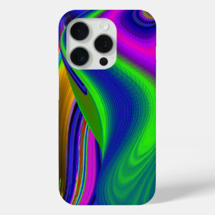 Summerrainboeg, Abstracte 3D Rainbowart iPhone 15 Pro Case