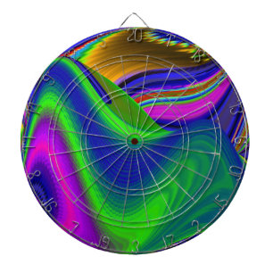 Summerrainboeg, Abstracte 3D Rainbowart Dartbord