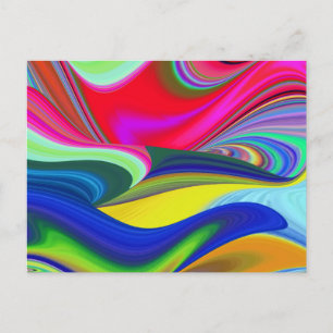 Summerrainboeg, Abstracte 3D Rainbowart Feestdagenkaart