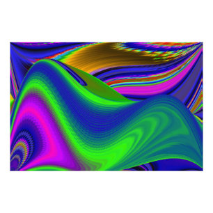 Summerrainboeg, Abstracte 3D Rainbowart Foto Afdruk