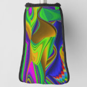 Summerrainboeg, Abstracte 3D Rainbowart Golfheadcover (Draai 90)