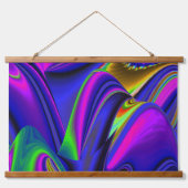 Summerrainboeg, Abstracte 3D Rainbowart Hangend Wandkleed (Voorkant)