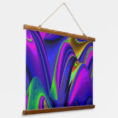 Summerrainboeg, Abstracte 3D Rainbowart Hangend Wandkleed (Gebogen)
