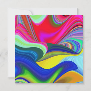 Summerrainboeg, Abstracte 3D Rainbowart Kaart