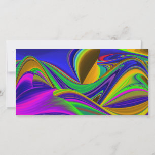 Summerrainboeg, Abstracte 3D Rainbowart Kaart
