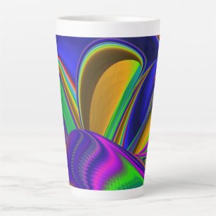 Summerrainboeg, Abstracte 3D Rainbowart Latte Mok