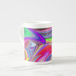 Summerrainboeg, Abstracte 3D Rainbowart Porselein Kop