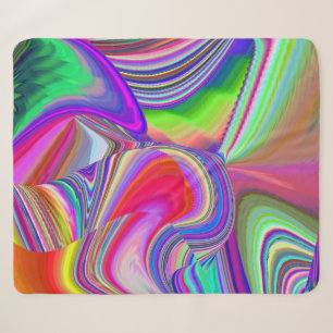 Summerrainboeg, Abstracte 3D Rainbowart Sherpa Deken