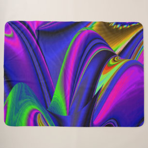 Summerrainboeg, Abstracte 3D Rainbowart Sherpa Deken
