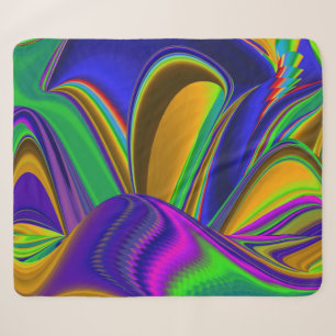 Summerrainboeg, Abstracte 3D Rainbowart Sherpa Deken