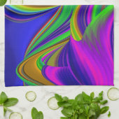 Summerrainboeg, Abstracte 3D Rainbowart Theedoek (Gevouwen)