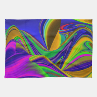 Summerrainboeg, Abstracte 3D Rainbowart Theedoek