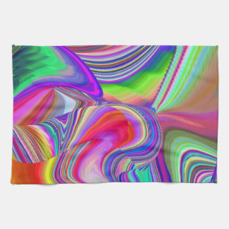 Summerrainboeg, Abstracte 3D Rainbowart Theedoek