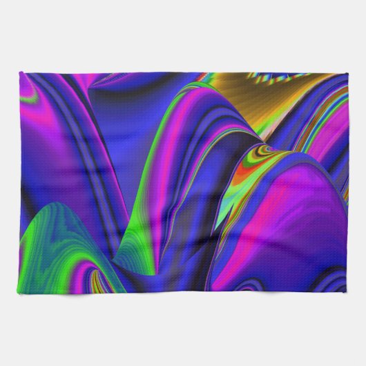 Summerrainboeg, Abstracte 3D Rainbowart Theedoek (Horizontaal)