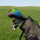 Summerrainbow , Abstract 3D Rainbowart Golfheadcover (Insitu)