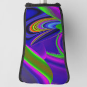 Summerrainbow , Abstract 3D Rainbowart Golfheadcover (Draai 90)