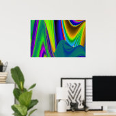 Summerrainbow, Poster Rainbowart 3D Abstrait (Bureau à domicile)