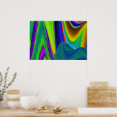 Summerrainbow, Poster Rainbowart 3D Abstrait (Cuisine)