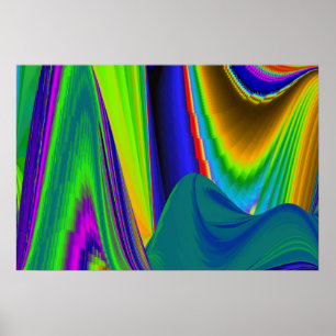 Summerrainbow, Poster Rainbowart 3D Abstrait