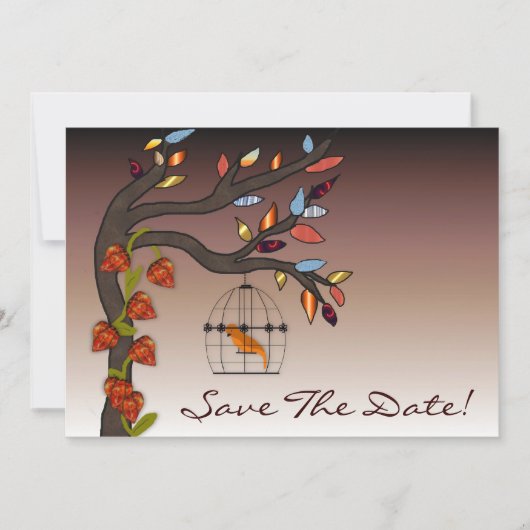 Summers beëindigen sparen de Datum Save The Date (Voorkant)
