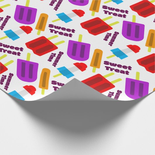 Summertime Bevroren Juice Bar Patroon Cadeaupapier (Hoek)