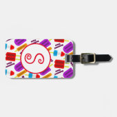 Summertime Bevroren juisebangmonogram Bagagelabel (Voorkant horizontaal)