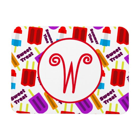 Summertime Bevroren juisebangmonogram Magneet (Horizontaal)