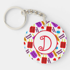 Summertime Bevroren juisebangmonogram Sleutelhanger