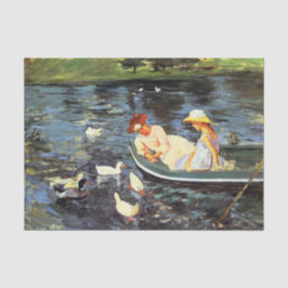 Summertime door Mary Cassatt Tissue Paper Tissuepapier