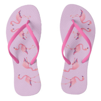 Summertime Flamingos Teenslippers